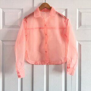 Rachel Zoe Sheer Pink Blouse